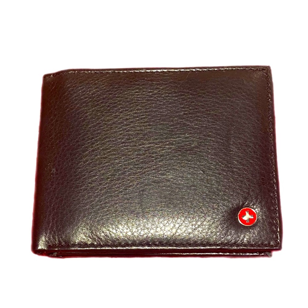 Alpine Swiss NWOT Men’s Trifold Leather wallet